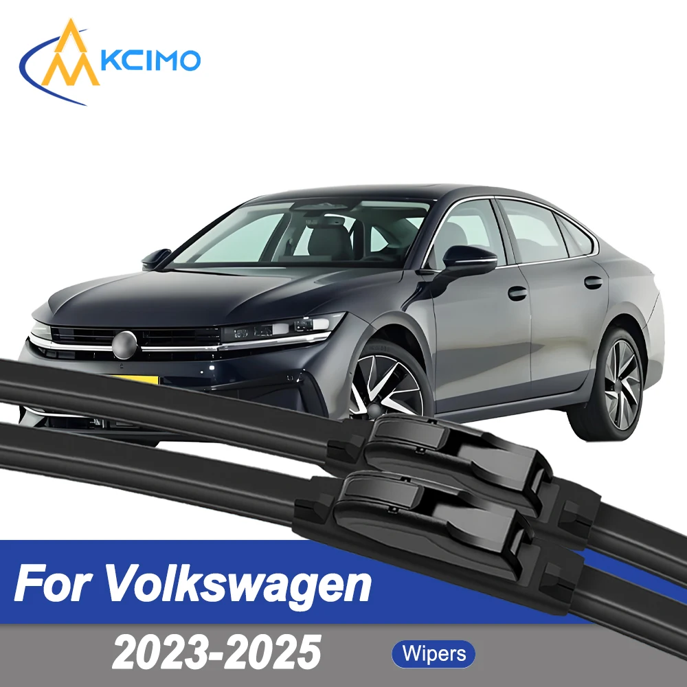 

Premium Rubber Durable Silent Windshield Wiper Blades 2pcs for Volkswagen Passat B9 2023-2025 Front Wiper Blades Set