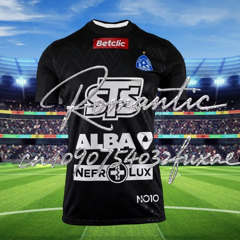 2025 الصيف Men_Boy تي شيرت رياضي Ruch Chorzow مباراة جيرسي البولندية مشجعي كرة القدم خاص كرة القدم جيرسي كيت ثلاثية الأبعاد مطبوعة موتو