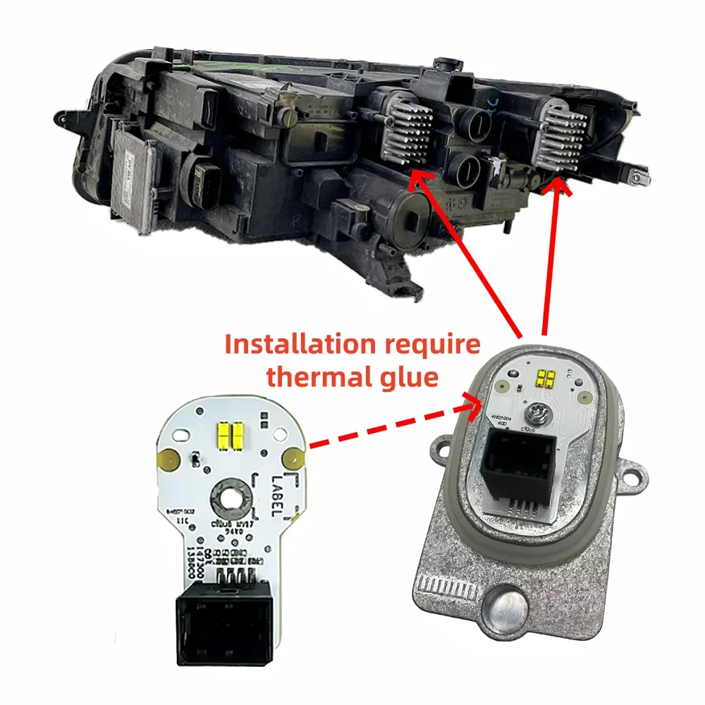 White Lights LED DRL Boards For VW Tiguan 20-24 Matrix Headlight Daytime Running Light Module Angel Eye Light Source 5NA998478