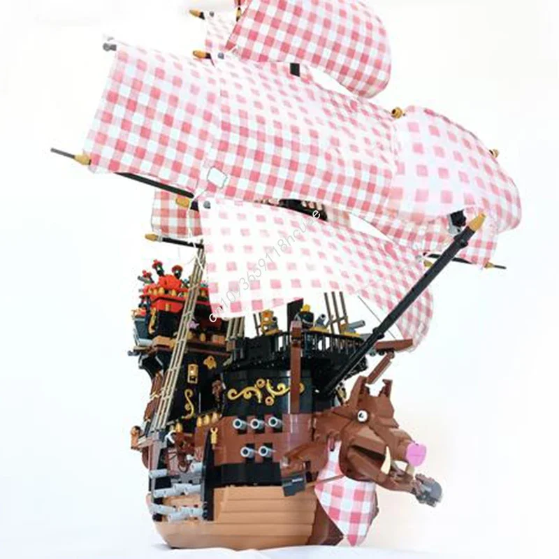 2819pcs MOC Hungry Boar Pirates Building Blocks Christmas Holiday Time-Killing Challenge Set Birthday STEM Educational Gift