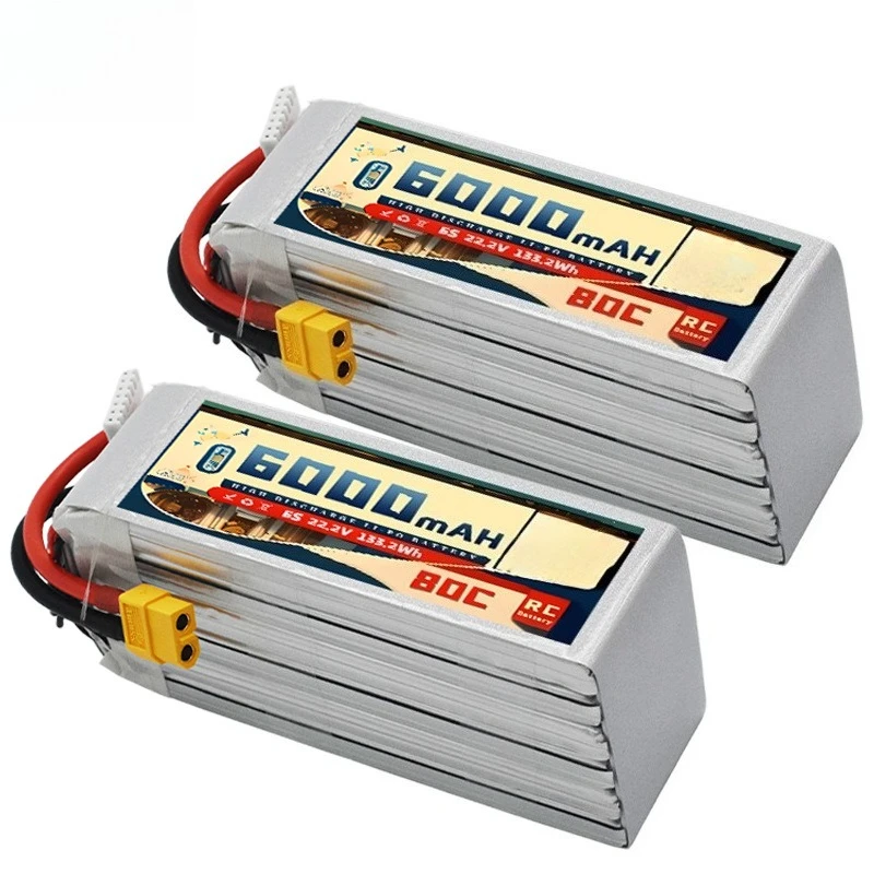 

6S 22.2V 6000mAh 80C Remote Control RC Car Model, Drone, FPV Helicopter, Lithium Battery