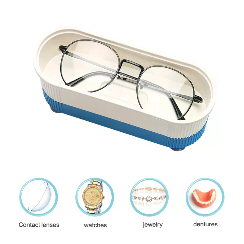 High-Frequency Ultrasonic Glasses Cleaner Machine Wireless Control Multi-Purpose Cleaning For Contact Lens Watch And Jewelry