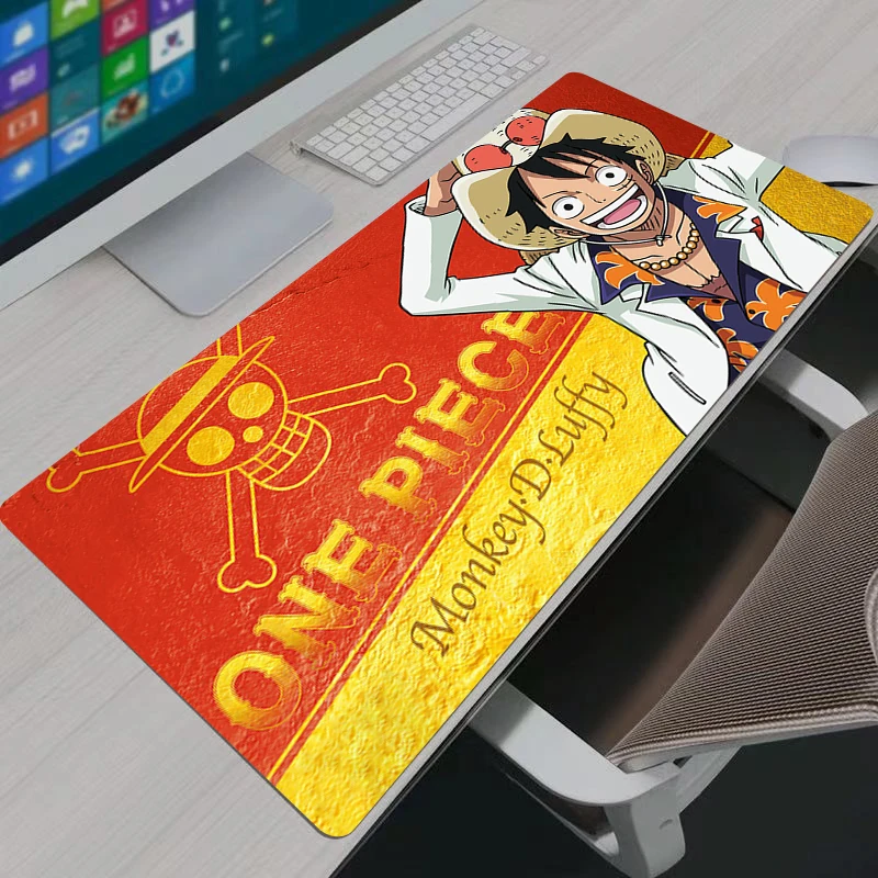 Leder-Mauspad One Piece Gaming XL Home Neu HD PC-Mauspad XXL Tastaturunterlage Rutschfest Büroteppich Laptop Japan Spiel Anime