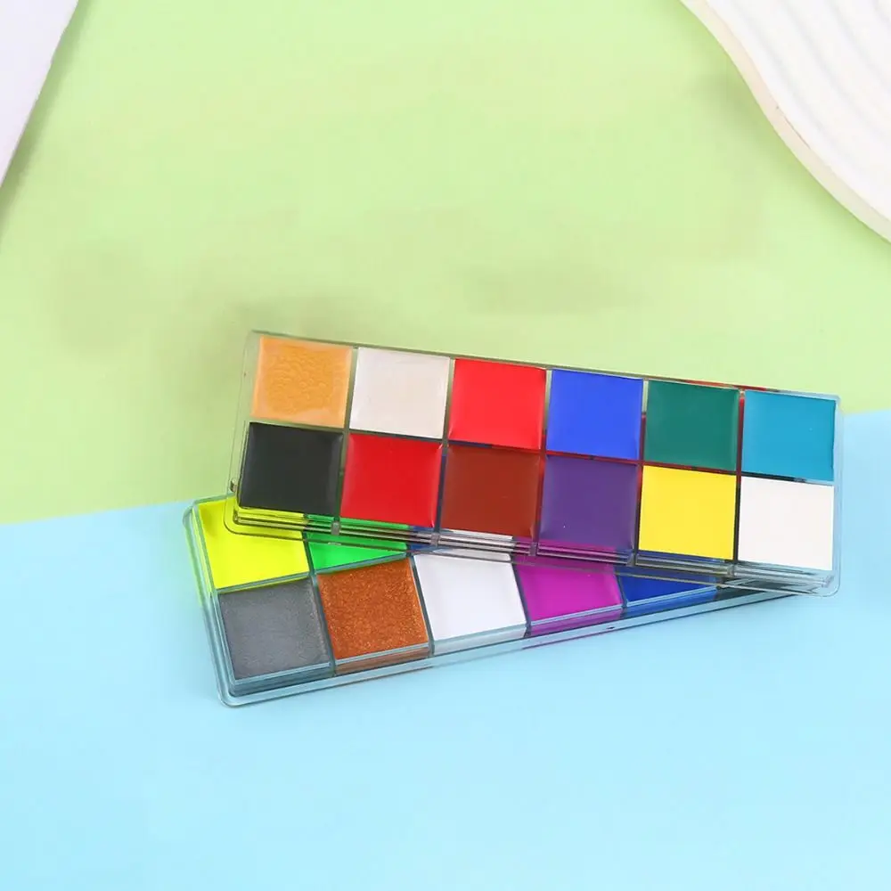 Luminous Face Body Oil Paints Colorful 12/20/26 Color Body Art Painting Washable Tattoo Face Painting Palette Festivals
