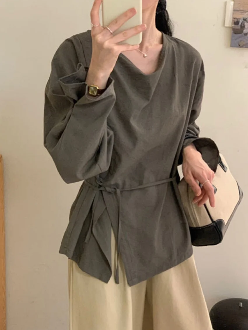 

Alien Kitty 6 Colors Chic Work Wear Shirts Women Camping 2026 Spring Fashion New Casual Slim Office Lady Daily High Street Mujer