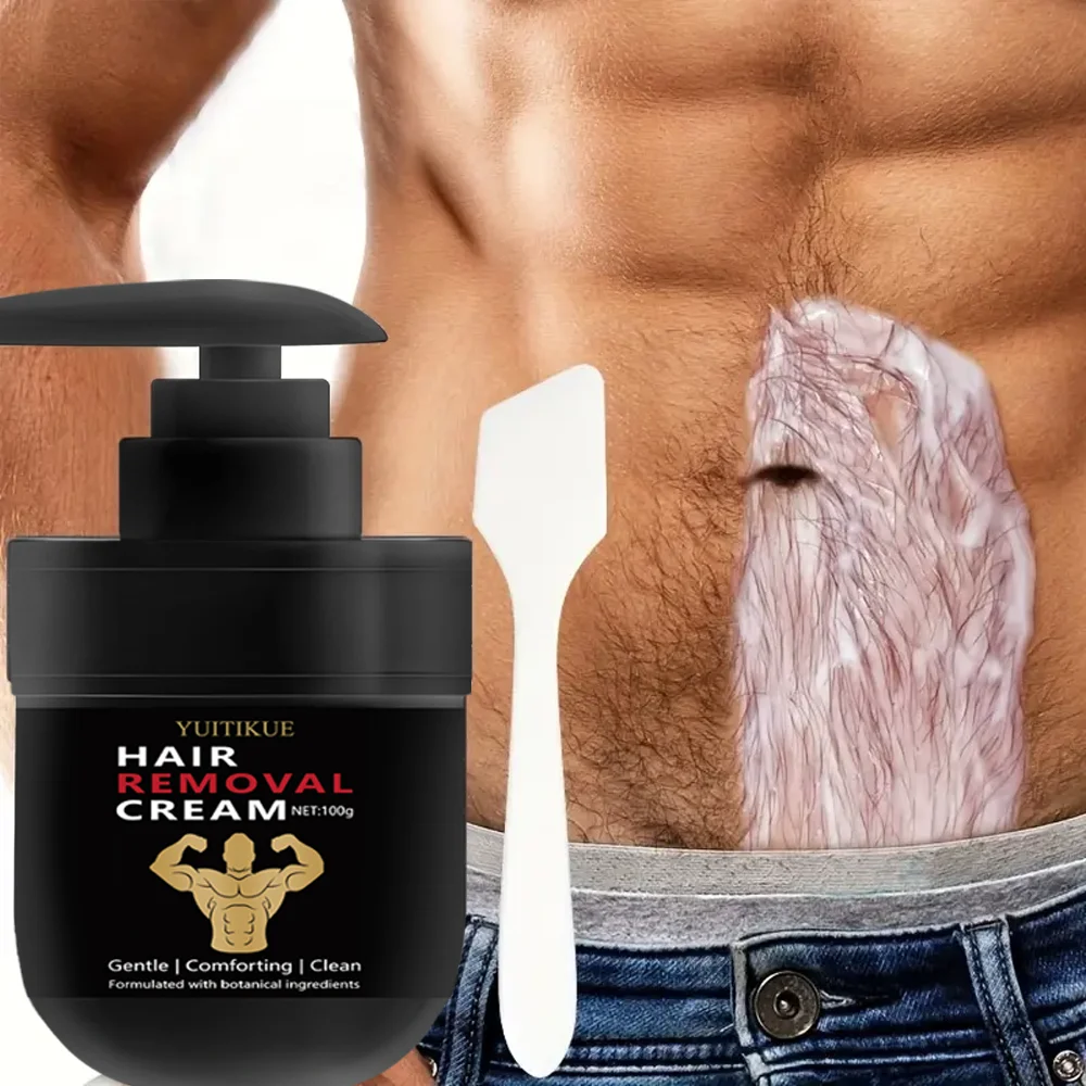 YUITIKUE Men's Hair Removal Cream 100g - Gentlemen's Choice, Full Body Usable, Mild & Quick Formula, No Black Spots image 2