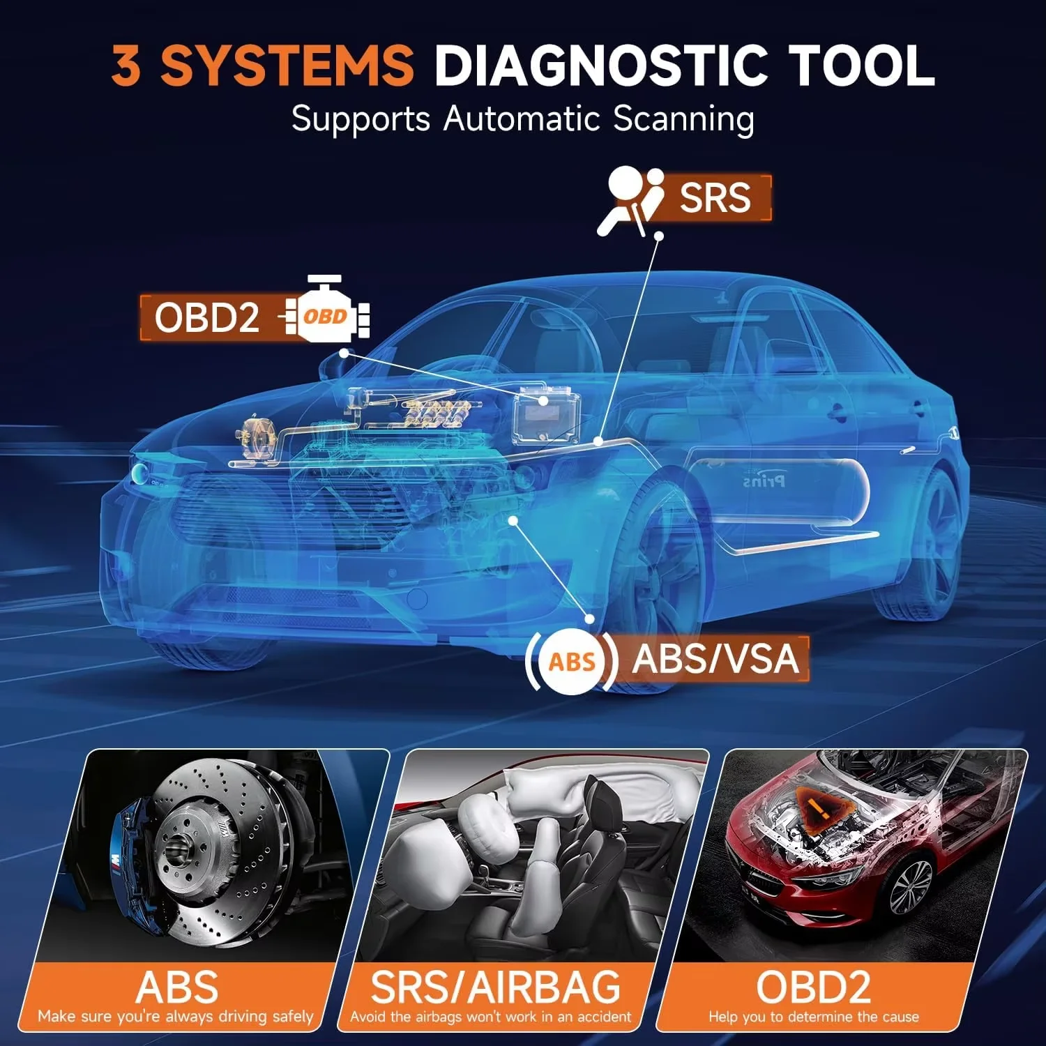 FOXWELL NT630 Plus OBD2 Scanner ABS SRS Code Reader Automotive OBD II Airbag Diagnostic ABS Brake Bleeding Diagnostic Scan Tool