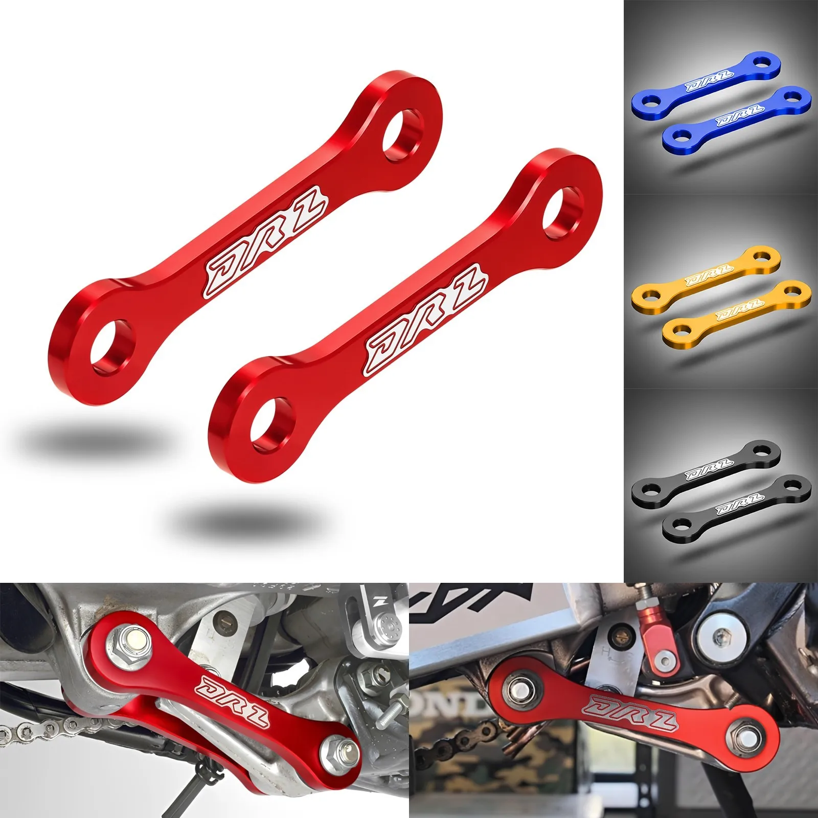 Rear Suspension Lowering Link Linkage Drop Height Kit For 2000‑2026 SUZUKI DRZ400 DRZ400E DRZ400S DRZ400SM