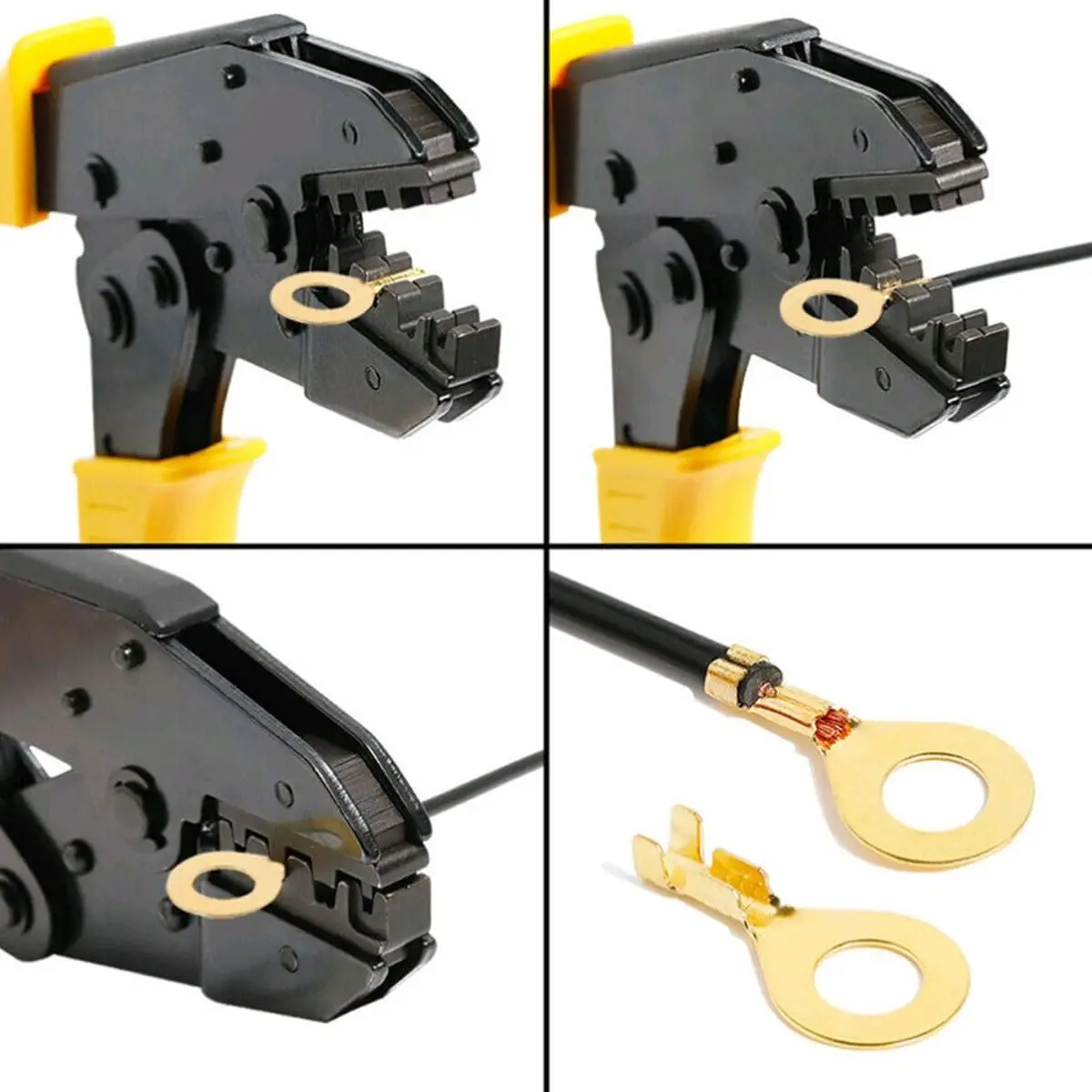150pcs 8 Types Metal Wire Lugs Crimp Wire Connector Eyelets Cable Connection Clamp for Industrial Electric Battery