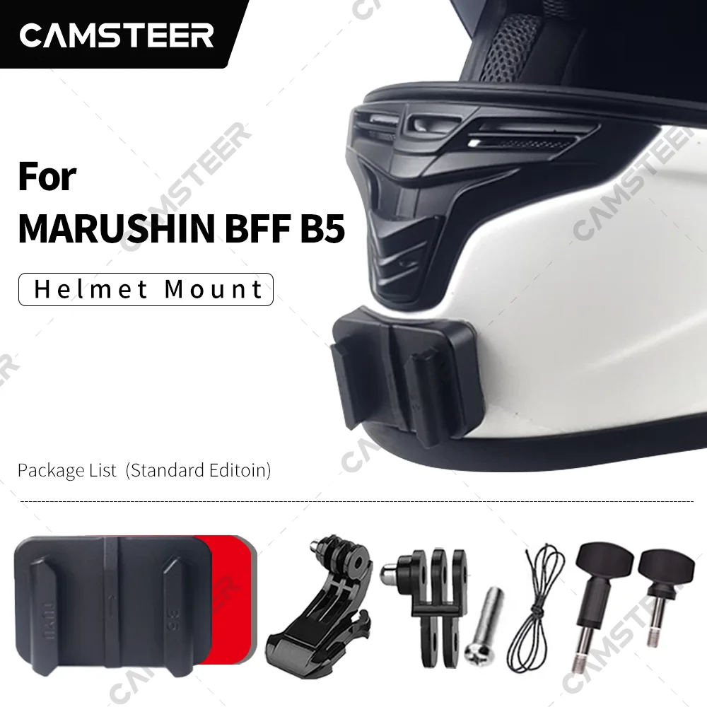 Подбородок для шлема Marushin BFF B5 для GoPro12 11 10 9 DJI Action3/4 Insta360 Ace pro X4 X3 аксессуары для камеры