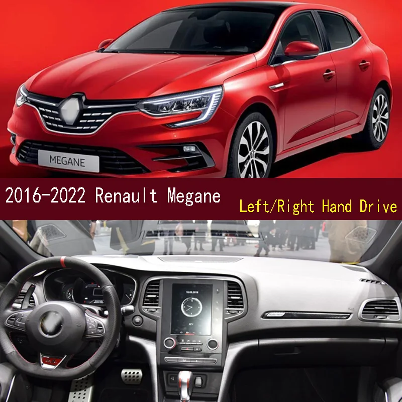 

For 2016-2022 Renault Megane IV B9A Dashmat Dash mat Dashboard Cover Instrument Panel Sunscreen Pad Ornaments