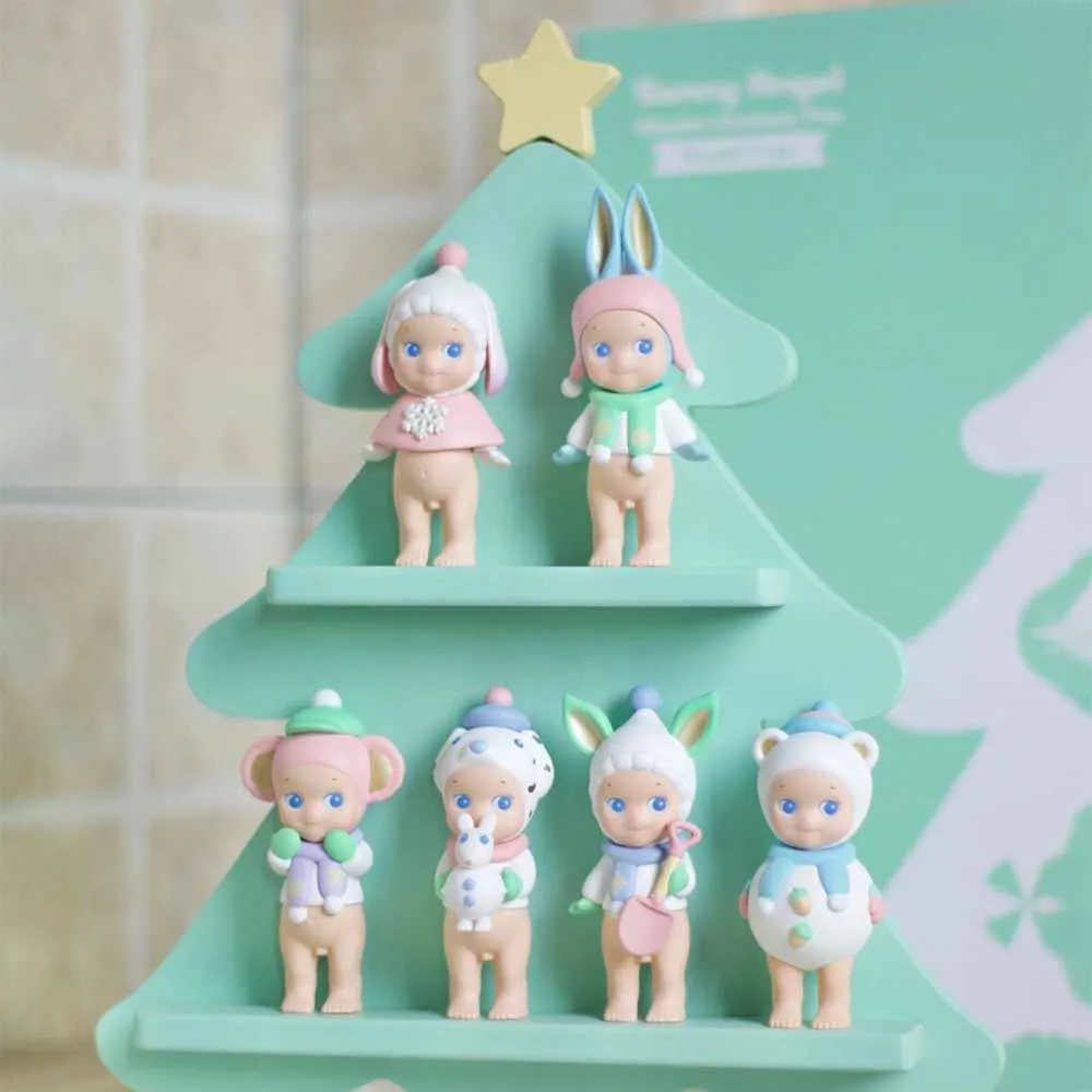 

Toys Sonny Angel Blind Box Winter Wonderland Series Mini Anime Figures Ornaments Dolls Fans Children Christmas Gifts