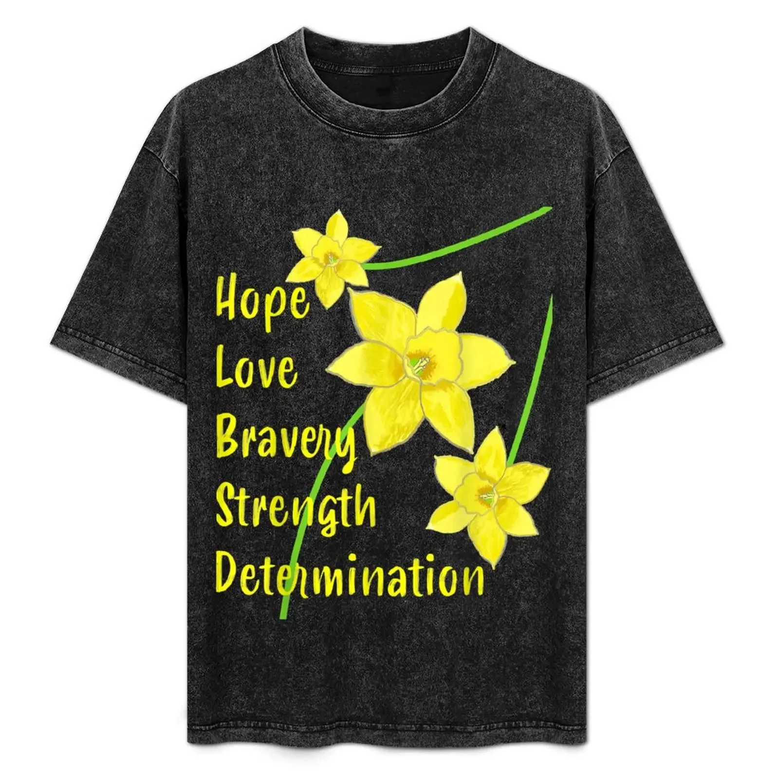 

Daffodil Cancer Awareness Day Hope Love Saint David’s 2021 T-Shirt quick drying mens fashion