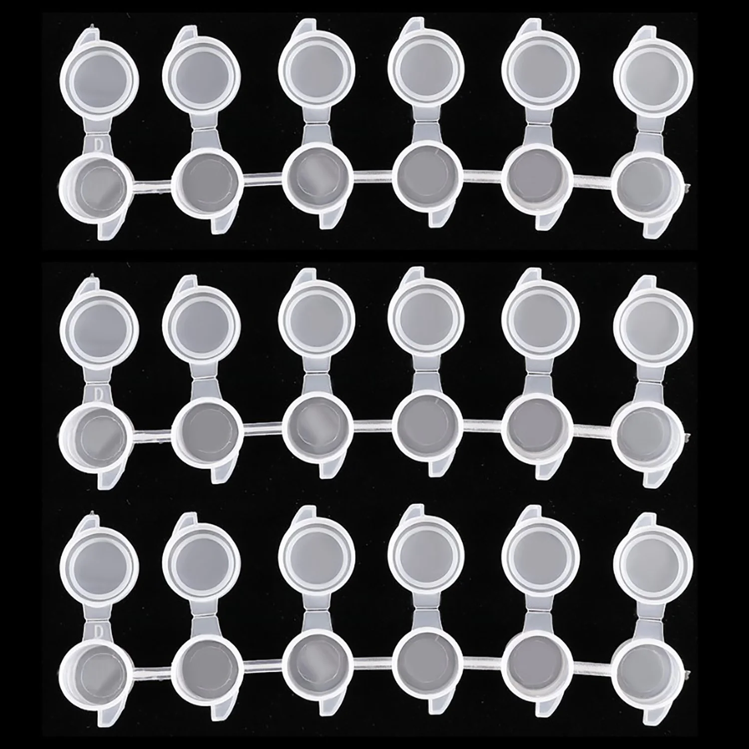 10 bandes de pots de peinture vides 3ml 5ml, mini-contenants de peinture acrylique vides avec couvercles pour les arts et l'artisanat