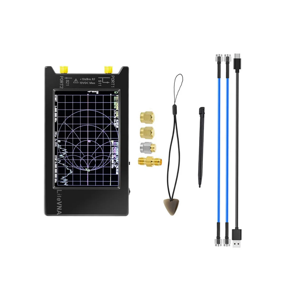 

4 Inch NanoVNA Vector Network Analyzer LiteVNA Network Spectrum Analyzer 50KHz-6.3GHz Antenna Analyzer