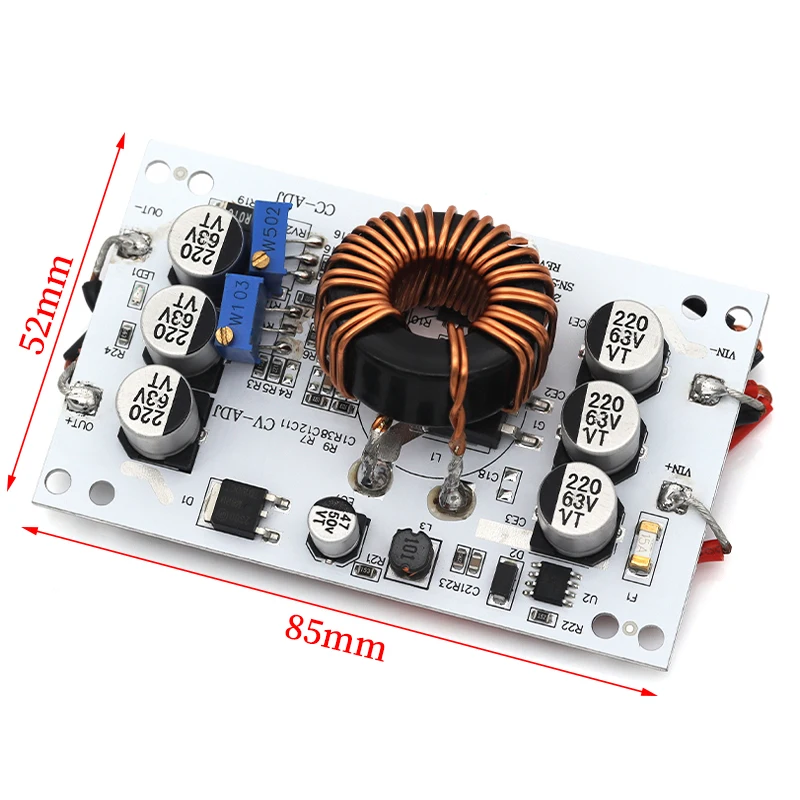 DC-DC Step Up Boost Converter Module DC 12V 24V 36V 48V Power Supply Transformer 10V-60V to 12V-60V 10A Voltage Regulator 600W