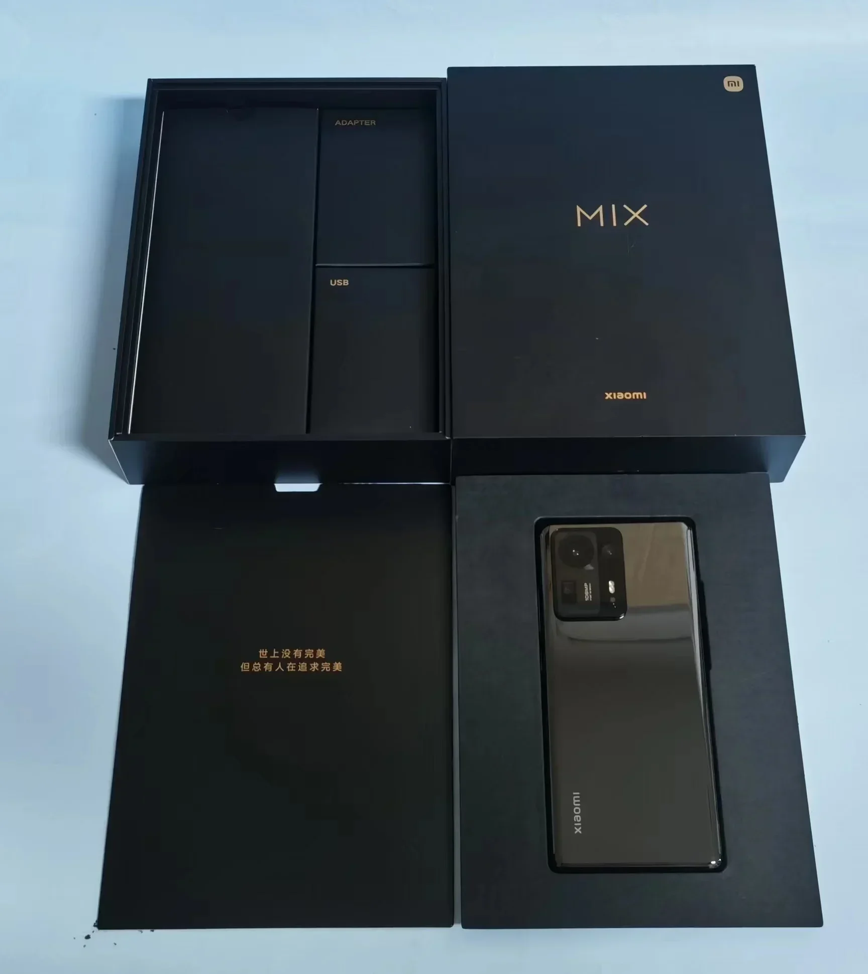 Xiaomi-smartphone, MIX 4, RAM 8 Go, ROM 256, 120W, 5G, téléphone intelligent, terminal mobile d'occasion, processeur Qualcomm Snapdragon 888Plus, MIUI12.5, chargeur 50W