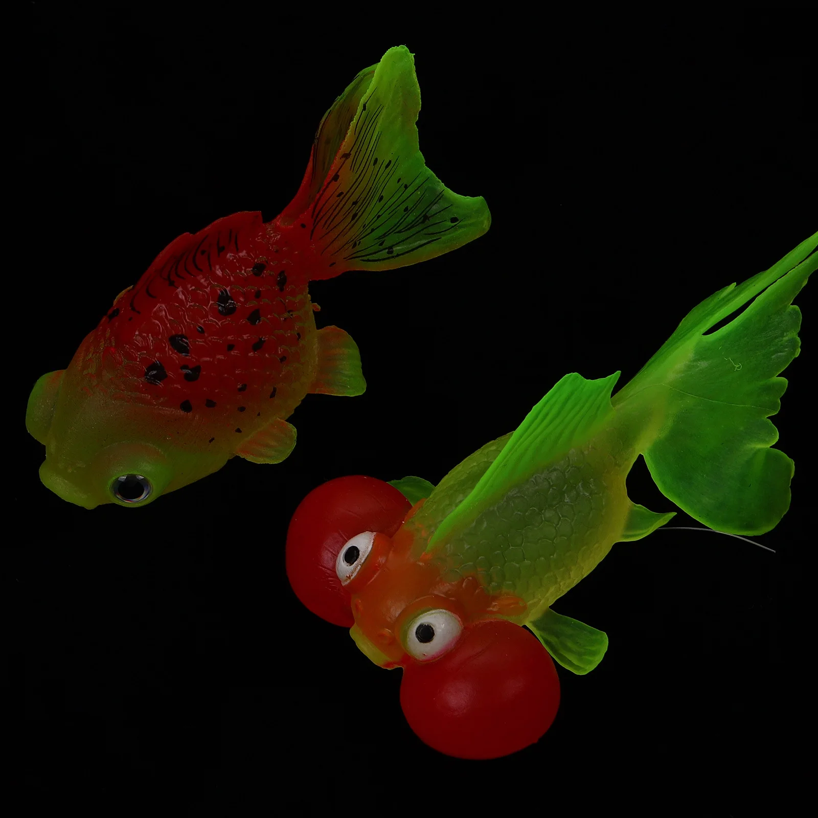 

2Pcs Artificial Goldfish Aquarium Decor Luminous Fish Tank Decoration Silicone Safe for Kids Fish Tank Decorations