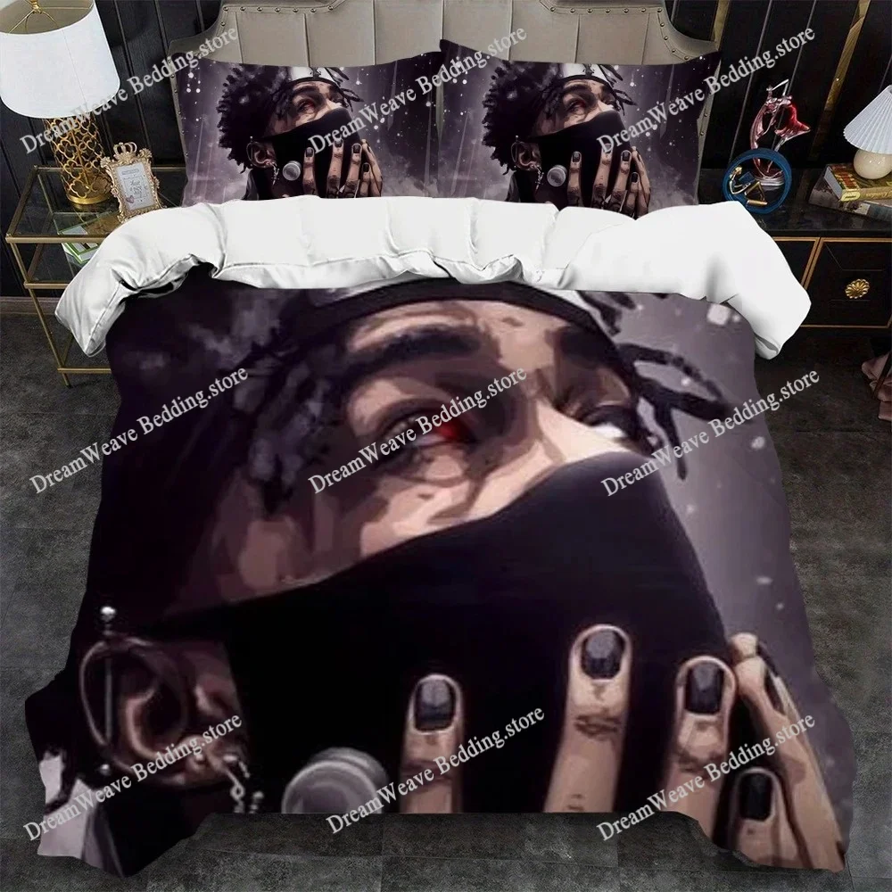 Singer S-Scarlxrd Duvet Cover Set Home Style Bedding Soft Laundry Cotton Bed Student Dormitory Gift