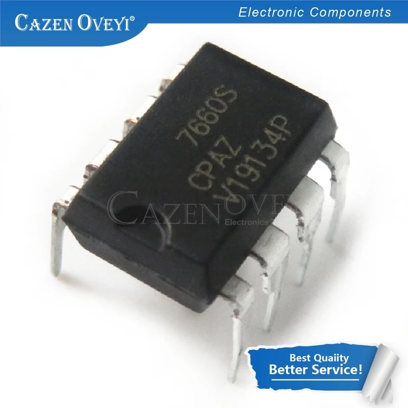 10pcs/lot ICL7660CPAZ TC7660CPA TC7660 DIP-8 In Stock