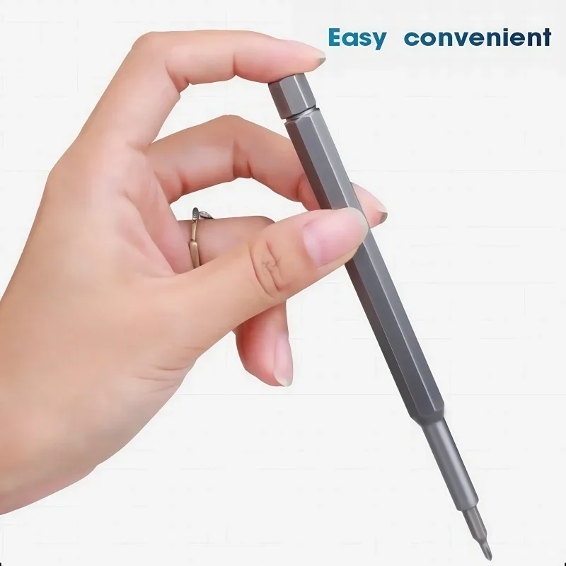 25 in 1 Mini Handle Magnetic Precision Screwdriver Set 24 Batch Heads for Mobile Phone/PC Repair - Portable Repair Tool