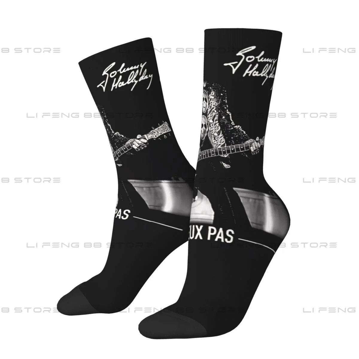 J_peux Pas Essentiel Cantante Francés Calcetines de Invierno Unisex Senderismo Calcetines felices Estilo callejero Calcetín loco