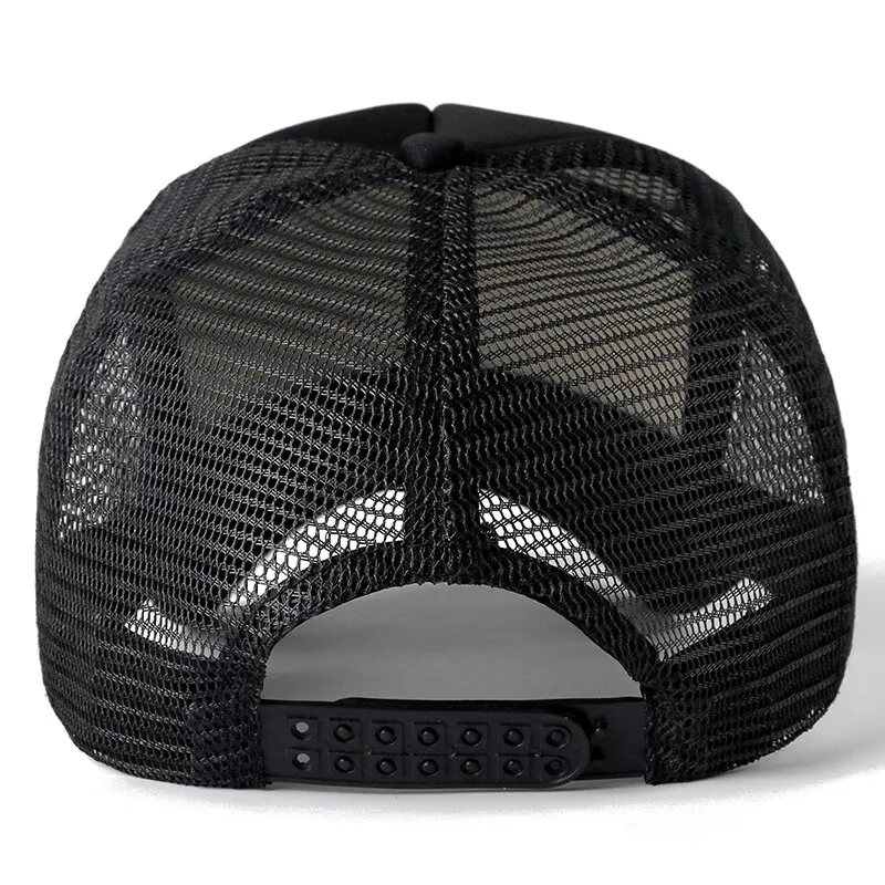 2026New model Unisex Cap Casual Plain Mesh Baseball Cap Adjustable Snapback Hats for Women Men Hip Hop Trucker Cap Streetwear view 3