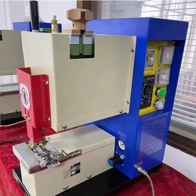 Tenghong TH-216B Automatic Hot Melt Zipper Four-Side Coating Gluing Machine for Boot Shoemaking