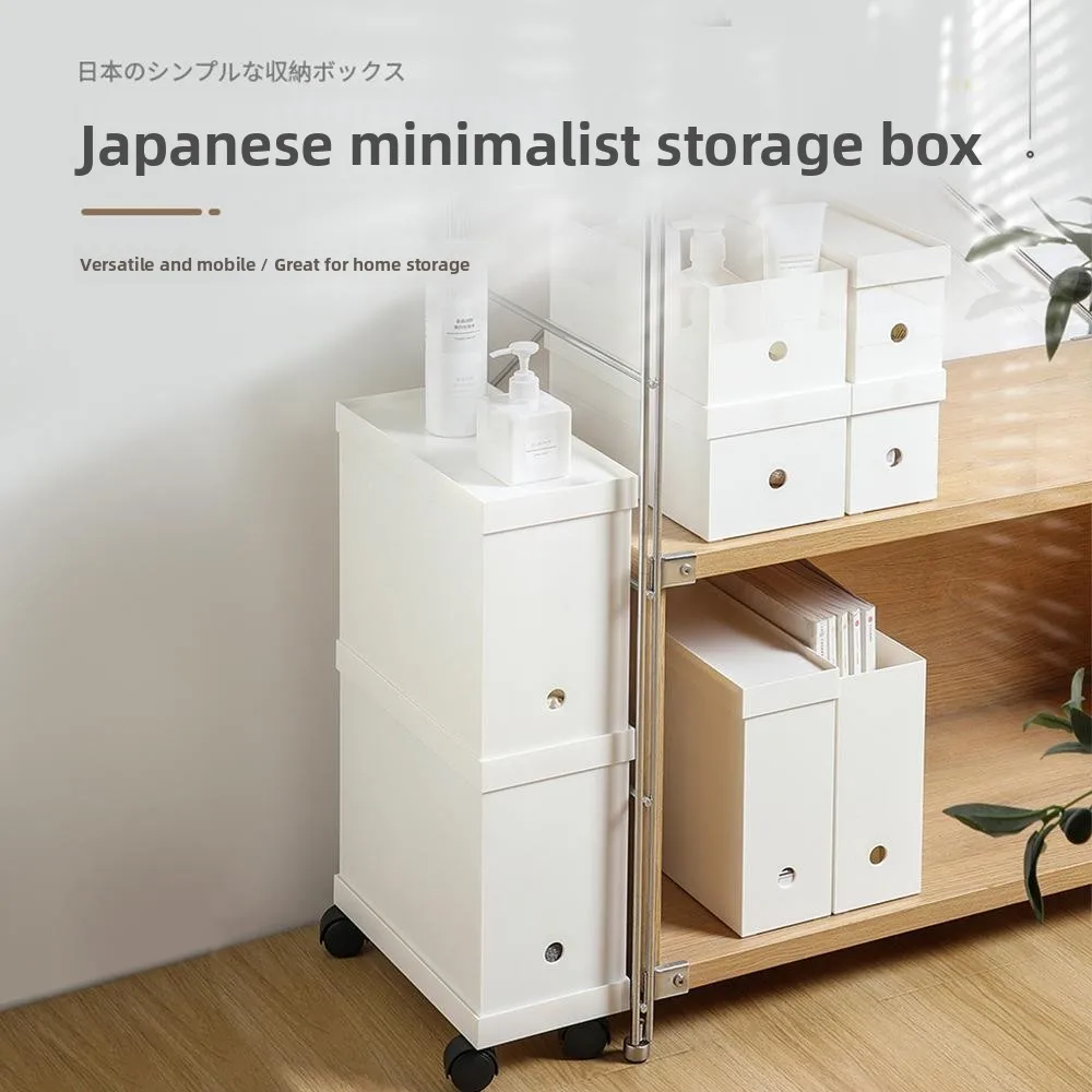 Kitchen Storage Box Cabinet Right Angle Rectangular Drawer Separator Desktop Cosmetic Organizer Plastic Japanese Style Home O...