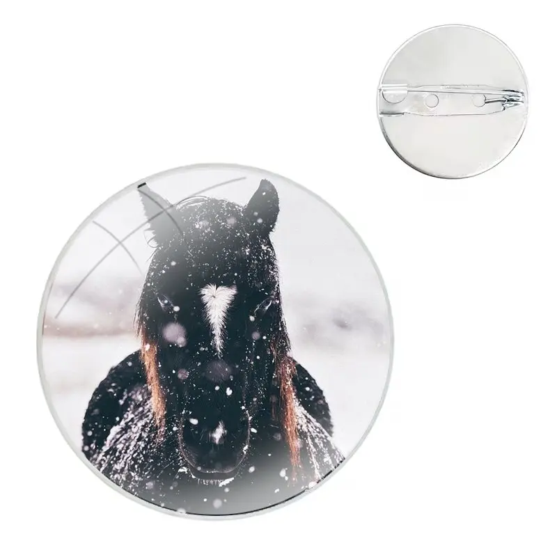 Horse Galloping Horse Pin Icons Brooch Jewelry Accessories