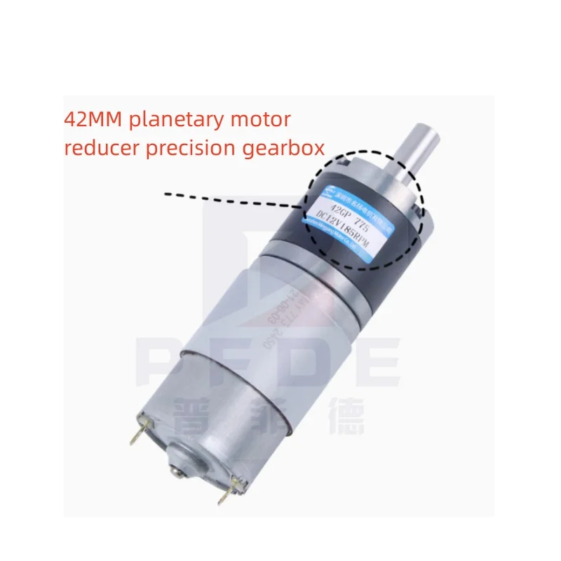 Reductor de motor planetario de 42MM, caja de cambios de precisión, transmisión totalmente metálica, par grande, se puede equipar con motor 795/775