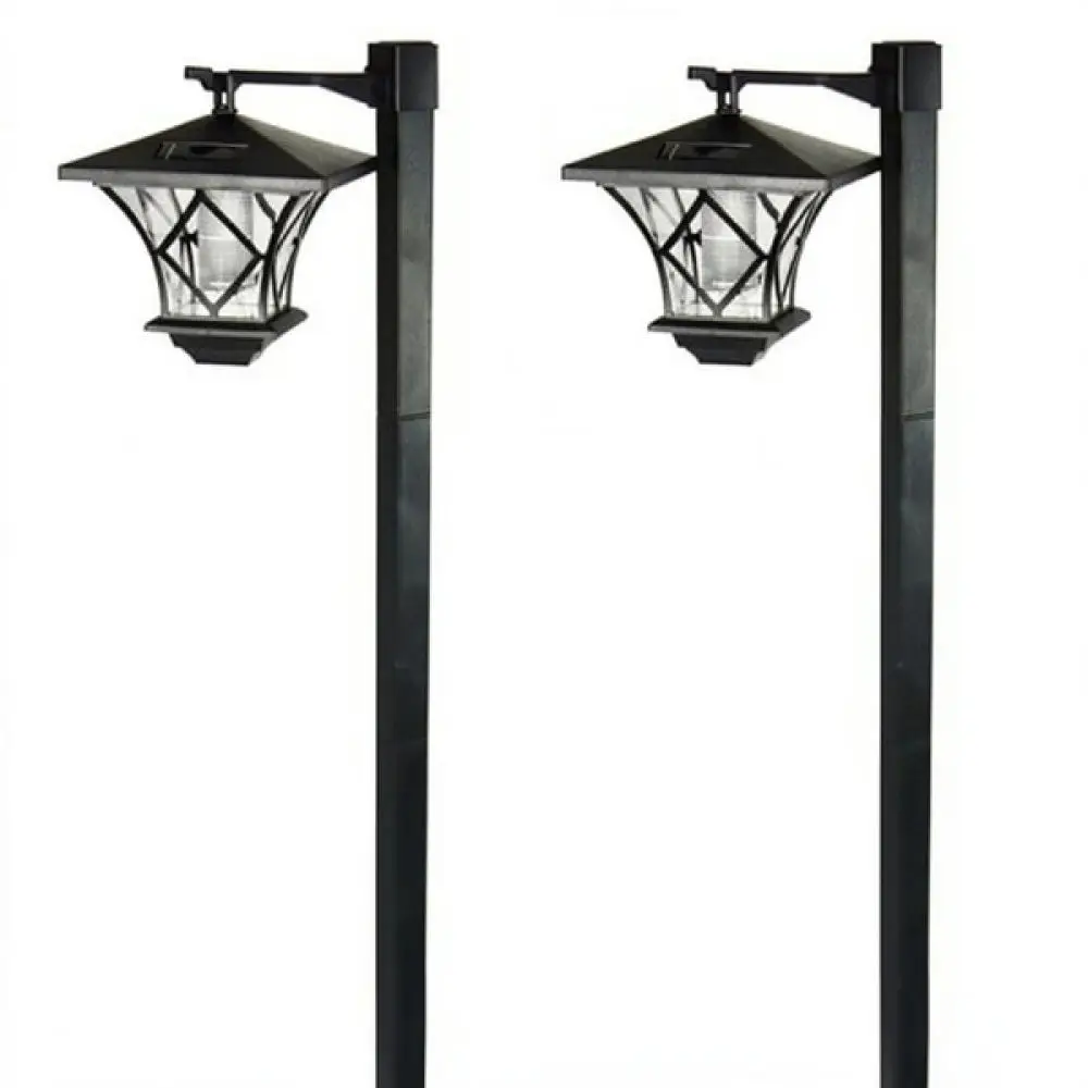 Outdoor Solar Garden Light Retro Palace Hexagon Lamp Garden Villa Decoration Waterproof Energy Saving Landscape Street Lamp