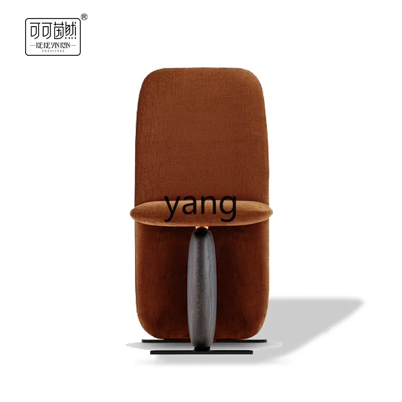 LTT Modern Simple Solid Wood Fabric High Back without Armrest Chair Hotel Sample Room Conference Chair