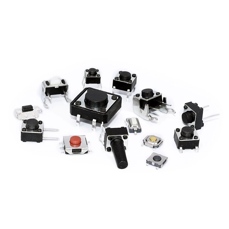 20PCS Micro Tact Push Button Switch 2X4 3X4 3X6 4X4 4.5X4.5 6X6 12X12 DIP SMD Side 2*4 3*4*2.5mm Tactile Tact Key Buttons Switch