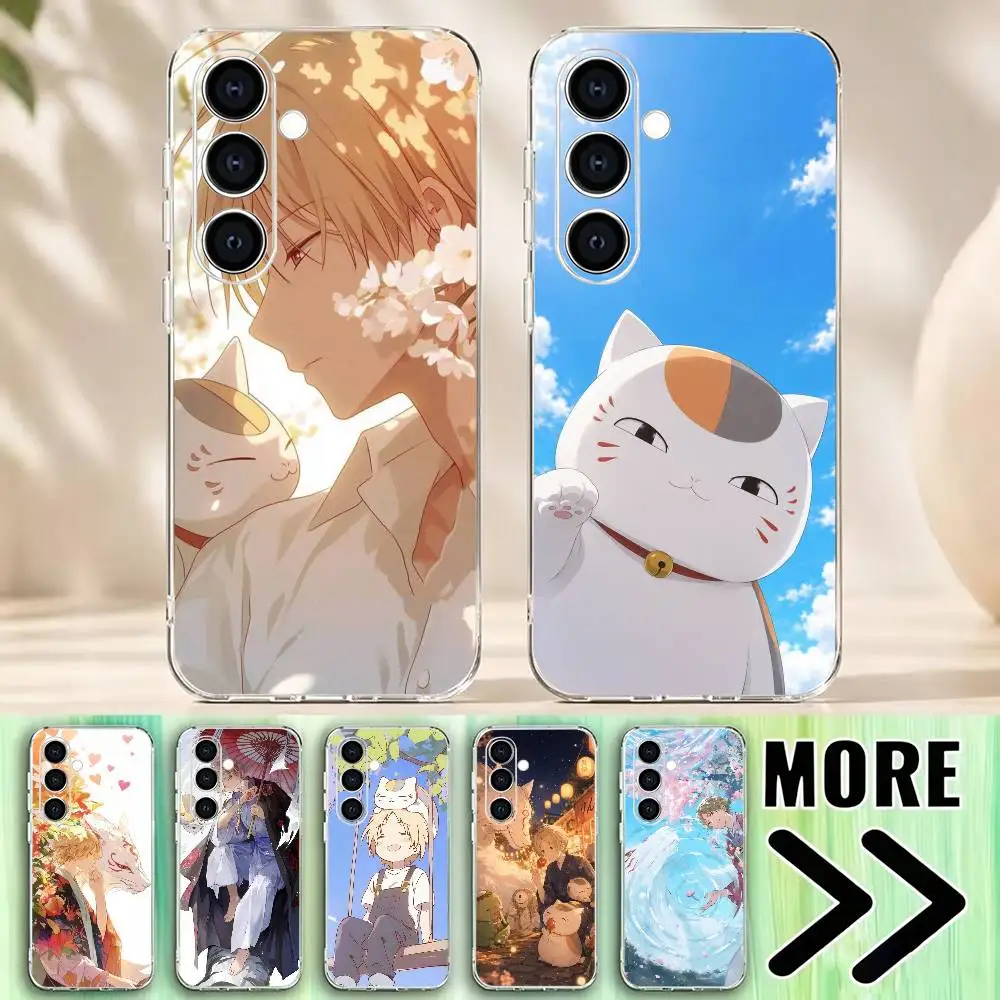 Natsumes Book of Friends Madara Phone Case Transparent Soft case Silicone For Samsung A73,A72,A71,A70,A53,A52,A51