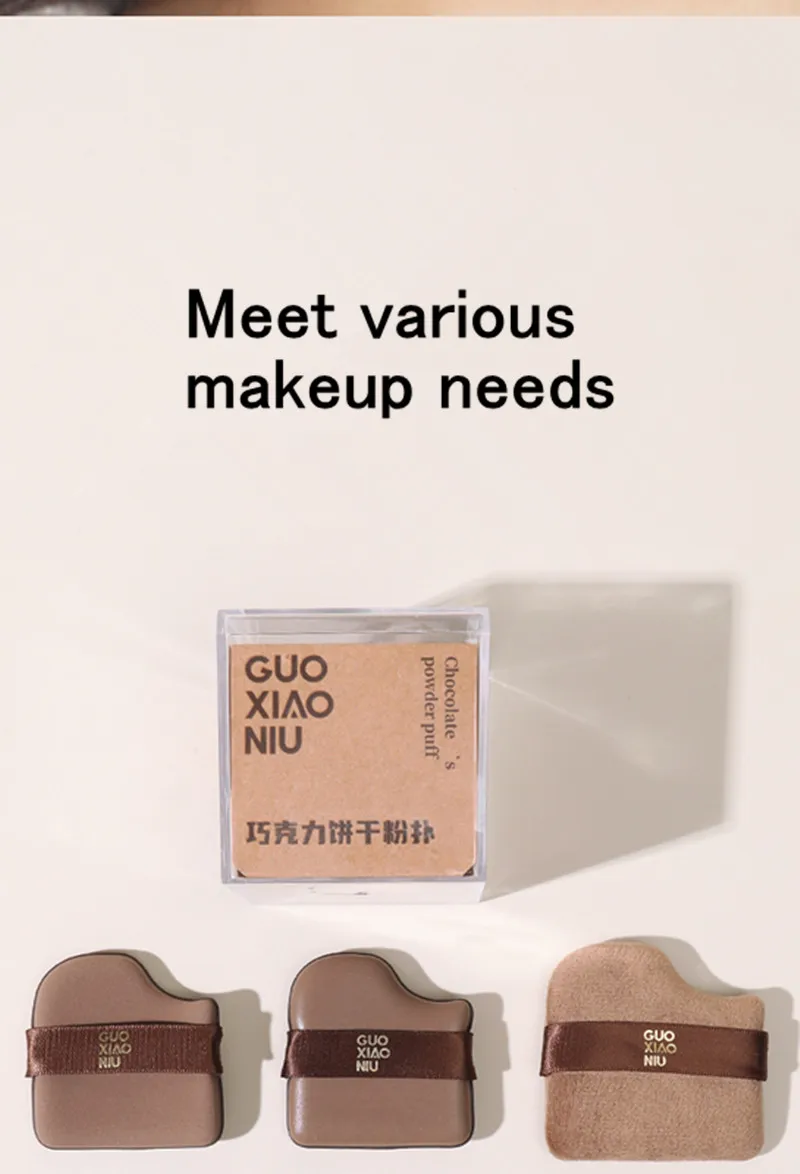 Guoxiaoniu 6PCS Make-Up Blender Puff Air Kissen Foundation Schwamm Lose Pulver Puffs Kosmetische Applikator Werkzeug Großhandel – Detail 8