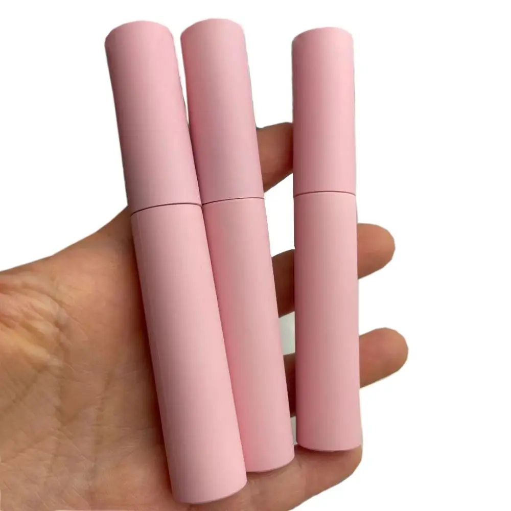 5/10/20/50/100pc 10ml Empty Mascara Tubes DIY Lip Gloss Eyeliner Bottle Full Matte Pink Cosmetic Packaging Containers Wholesale.