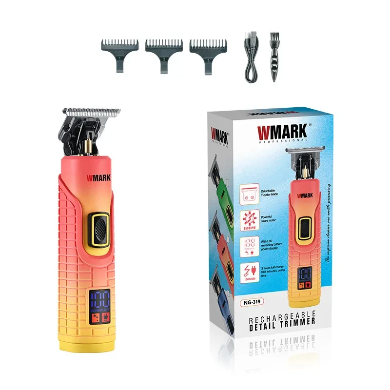 2024 New WMARK NG-319  Hair Clipper Carving Shears Oil Head Electric Clippers Hair Trimmers 6500RPM