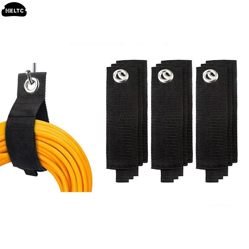 Car Trunk Tool Extension Cord Holder Organizer Heavy-Duty Hook Loop Storage Strap For House Basement RV Garage For Cables Winder