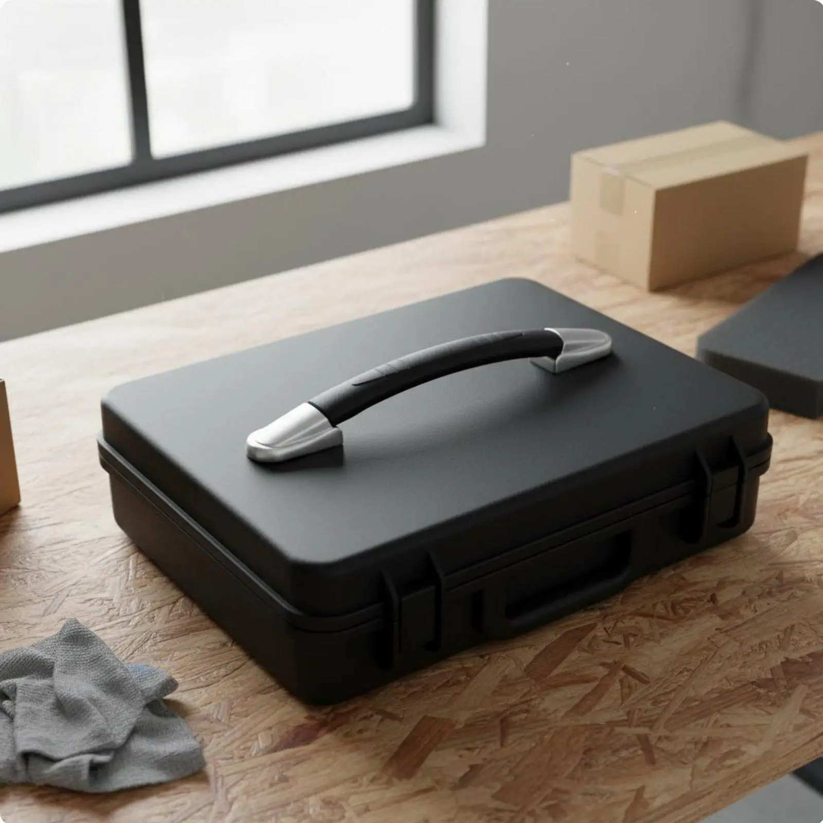 Retractable Handle Heavy Duty PVC Alloy Pull Handle Box Hardware Toolbox Replacement for Travel Suitcase