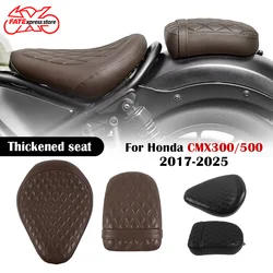 Front Rider Driver Seat Cushion Rear Passenger Pillion For Honda Rebel CMX500 CMX300 CM 500 300 2017-2025 Motorcycle Accessories