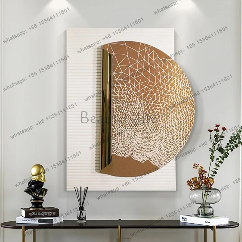 LJY modern three-dimensional metal painting real painting living room mural high-end painting restaurant