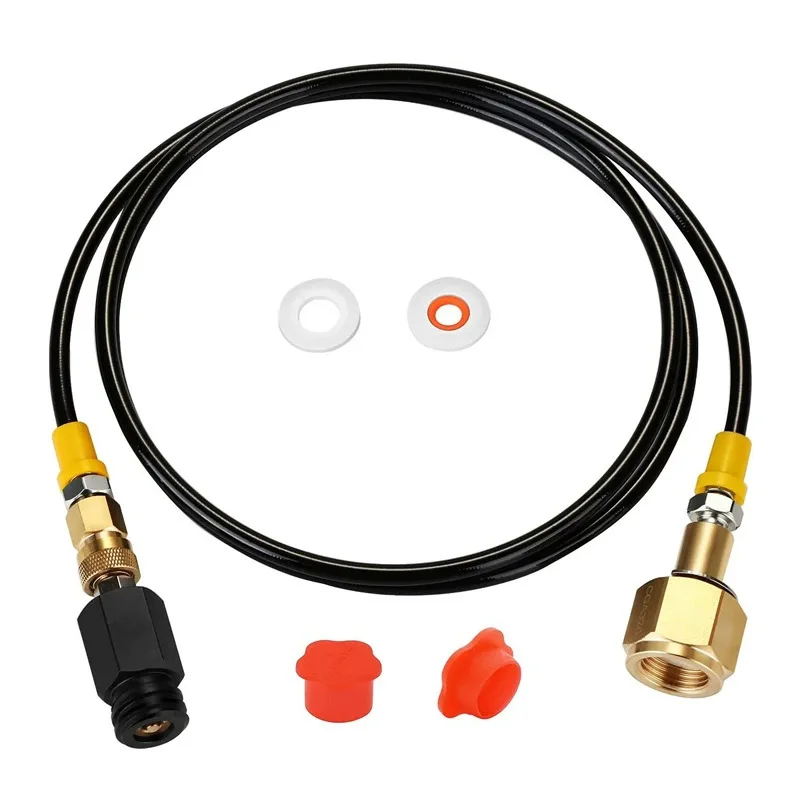 Soda Water Machine Filling Tube 1 5M TR21 4 To W21 8 CGA320 G5 8 Adapter Connector Built In Filter Gas System Fittings