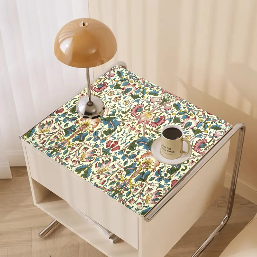 William Morris Absorbent Drain Mat Countertop Dry Mats Printed Coffee Machine Draining Pad Kitchen Table Tableware Placemats