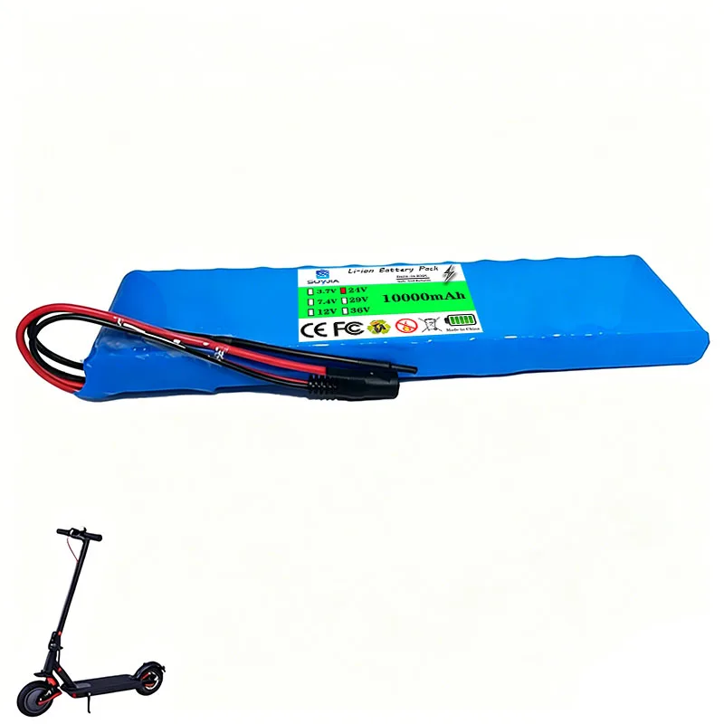 2026 new 7s2p 24V 10Ah 18650 lithium-ion battery 29.4V 10000mAh for electric scooter balancing