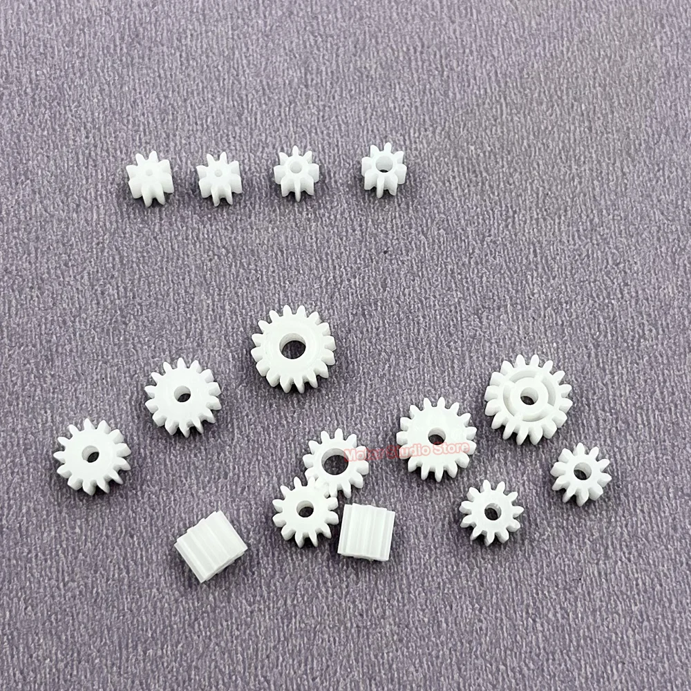 10pcs/lot 0.5M Plastic Gear 8/9/10/11/12/13/14/15/16 Teeth Toy RC Model Car hole Fit 0.8mm/1mm/1.5mm/2mm/3mm Shaft Pinion Gear
