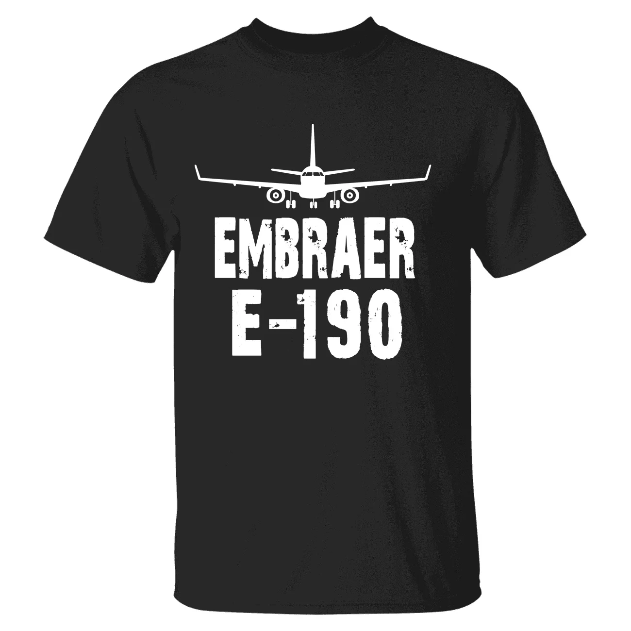 Embraer E-190 Aviation Flight Pilots Short Sleeve T-shirts Cotton Graphic T Shirts for Men Women Tops Tee