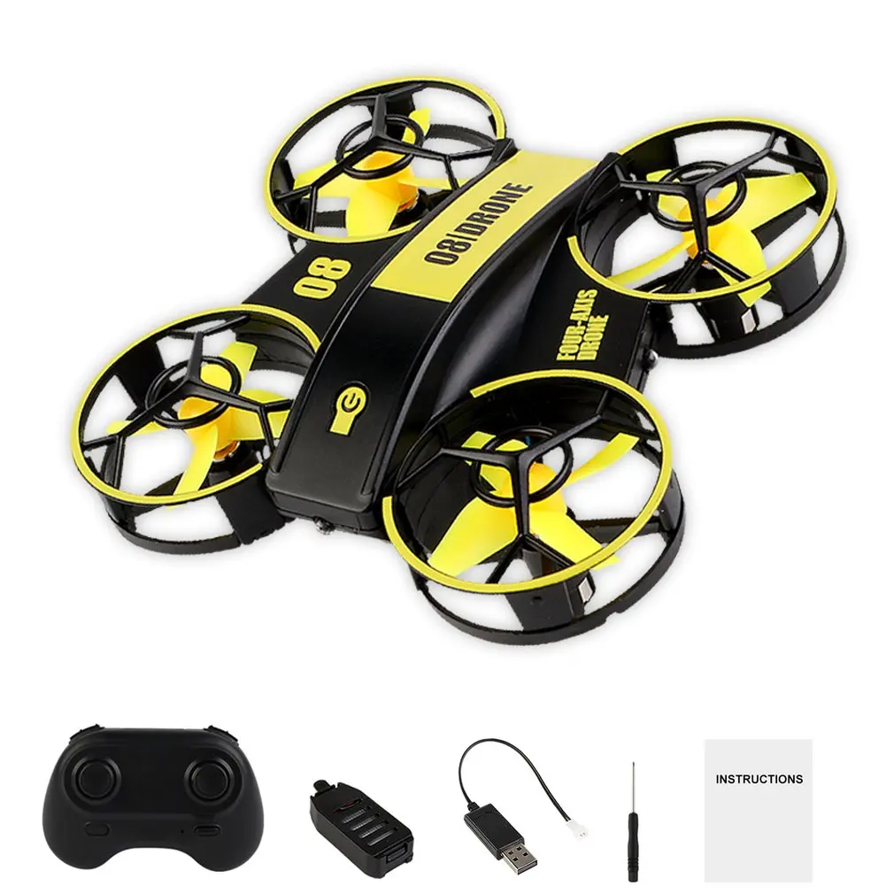 

RH821 Mini RC Drone Headless Drones Mini RC Quadrocopter With LED Light One Key Land Auto Hovering Flysky Toy Gift