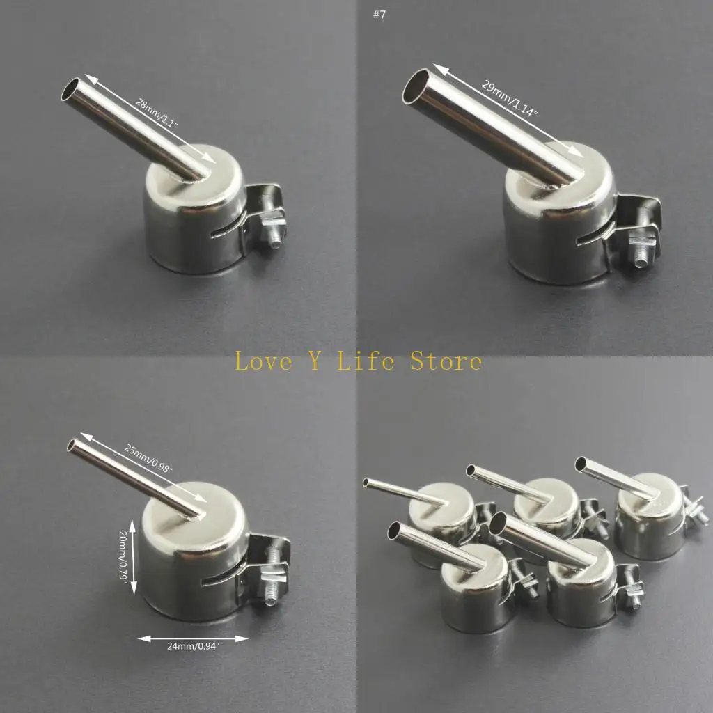 

L74C 3/4/5/6/8mm Welding Nozzle 45 Degree Curved Welding Nozzle For 850 850A 852 852D 852D+ 950 Hot Air Rework Station