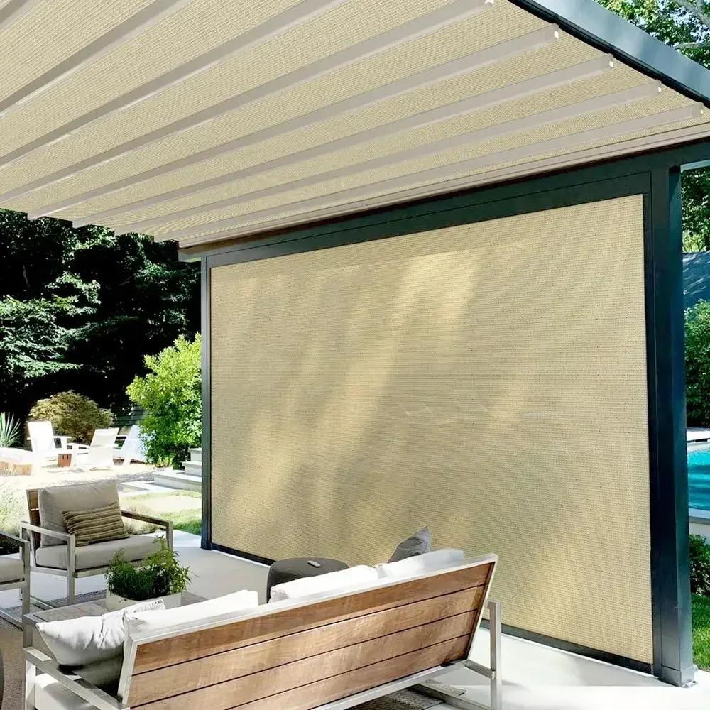 8'x148' Shade Cloth Sun Shade abric Roll Replaceable Pergola Cover UV Block Sunshade Sail Sn or Outdoor Patio Garden Gazebo Porc